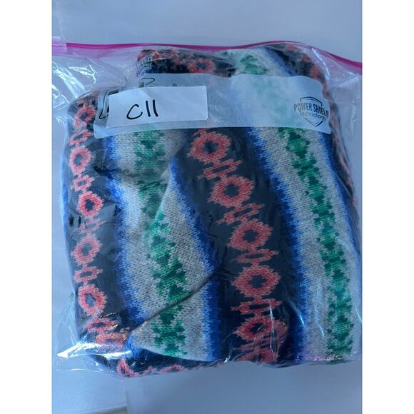 Vineyard Vines Women's M Lambswool Cashmere Sweater Fair Isle Crew Neck Blue - Picture 9 of 9